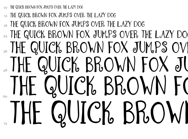 Summer Swirl font waterfall